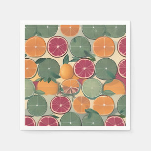 Citrus in muted tones napkins