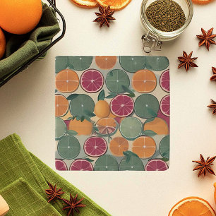 Citrus in muted tones trivet