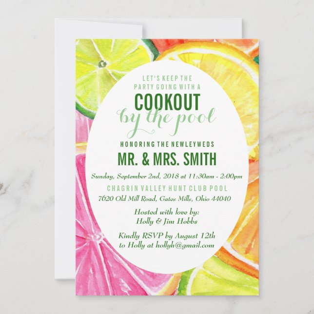 Citrus Invitation (Front)