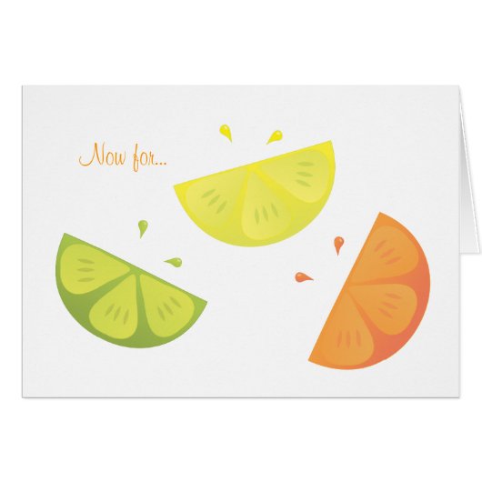 Citrus Juice Cards (Front Horizontal)