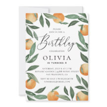 Citrus Kids Birthday Party | Orange Botanical