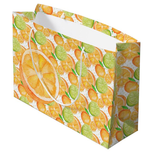 Citrus Large Gift Bag (Back Angled)
