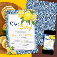 Citrus Lemon Amalfi Coast Ciao Baby Shower