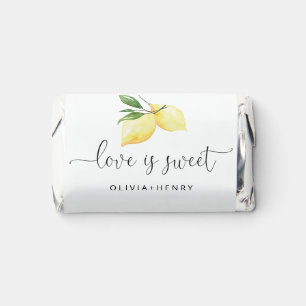 Citrus Lemon Bridal Shower Hershey's  Miniatures