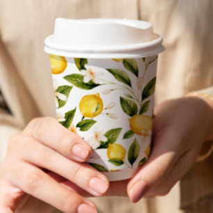Citrus Lemon Bridal Shower Paper Cups