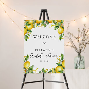 Citrus Lemon Bridal Shower Welcome Sign