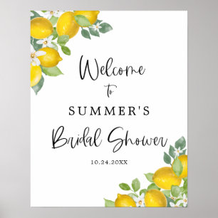 Citrus Lemon Bridal Shower Welcome Sign