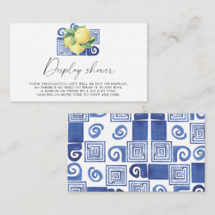Citrus lemon - Display shower Enclosure Card