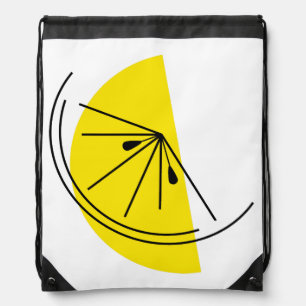 Citrus Lemon drawstring backpack