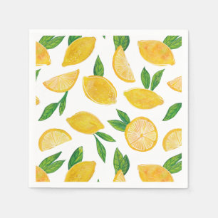 Citrus Lemon Fruit pattern Napkins