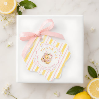 Citrus Lemon Girl Baby Shower Thank You Favor Tags