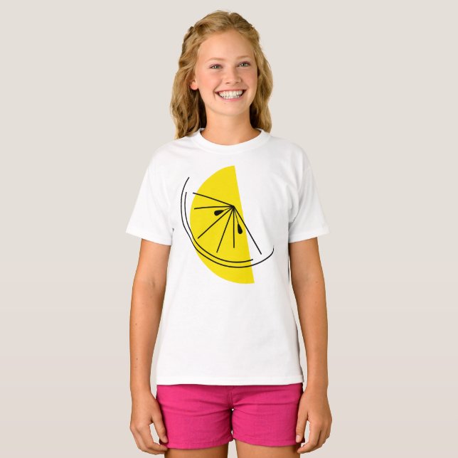Citrus Lemon girls' t-shirt (Front Full)