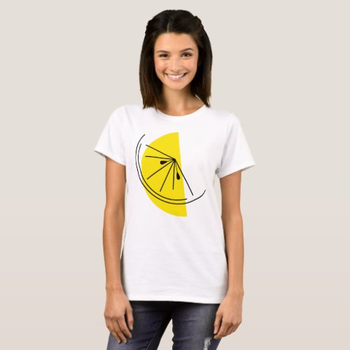 Citrus Lemon Ladies t_shirt