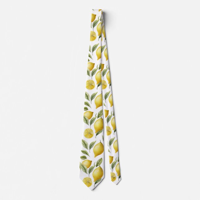Citrus Lemon Lime  Neck Tie (Front)
