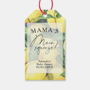 Citrus Lemon - Mama's main squeeze baby shower Gift Tags