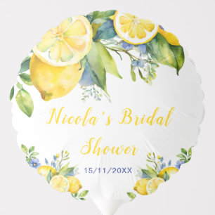 Citrus Lemon Mediterranean Bridal Shower Balloon