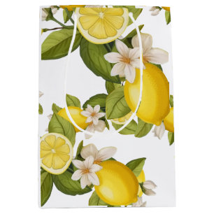 citrus lemon medium gift bag