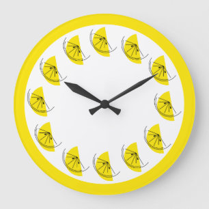 Citrus Lemon Multi clock round