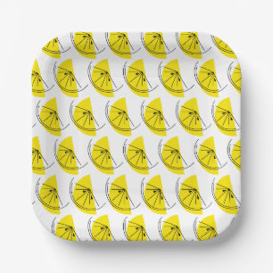 Citrus Lemon Multi Paper Plates