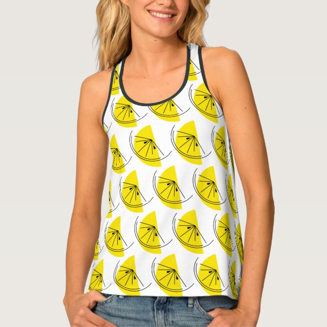 Citrus Lemon Multi women's tank top (Front)
