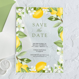 Citrus Lemon Orchard Wedding Save the Date
