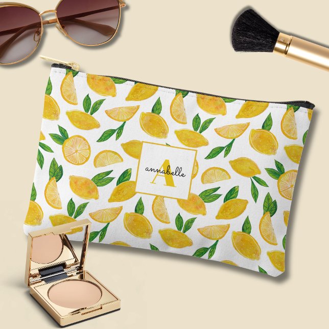 Citrus Lemon pattern Accessory Pouch (Lemon pattern accessory pouch)