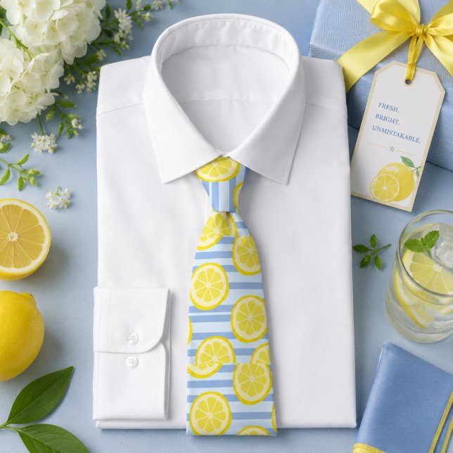 Citrus Lemon pattern Neck Tie (Creator Uploaded)