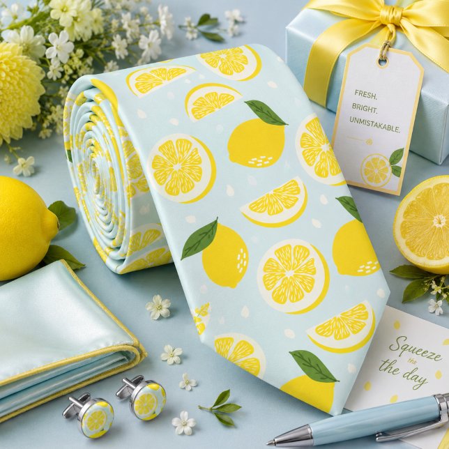 Citrus Lemon pattern Neck Tie (Creator Uploaded)