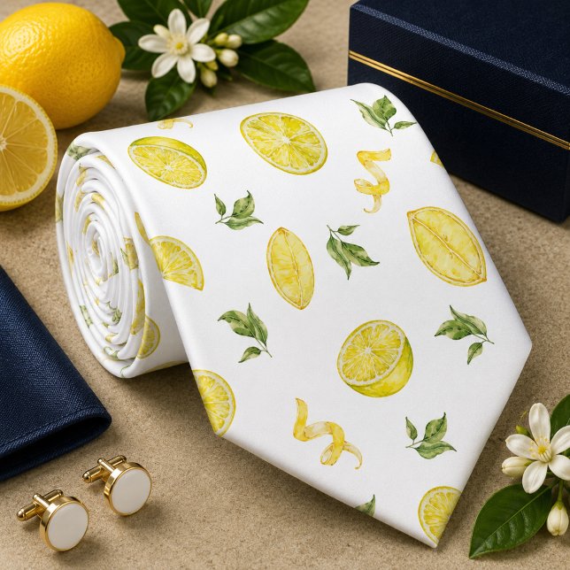 Citrus Lemon pattern Neck Tie (Creator Uploaded)
