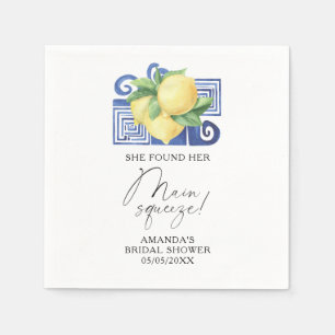Citrus Lemon - She found her main squeeze Napkins