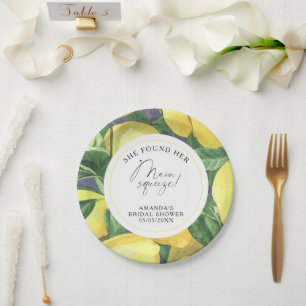 Citrus Lemon - She found her main squeeze Paper Plates