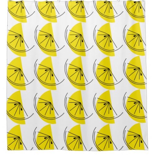 Citrus Lemon shower curtain