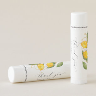 Citrus Lemon Summer Baby Shower Lip Balm