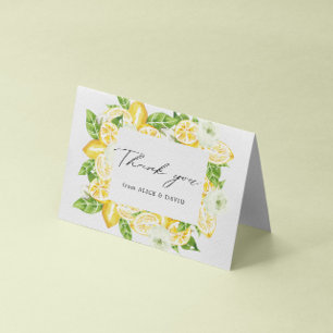 Citrus Lemon Tree Wedding Thank You Card