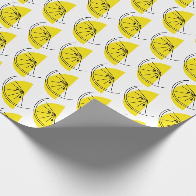 Citrus Lemon Wrapping Paper (Corner)