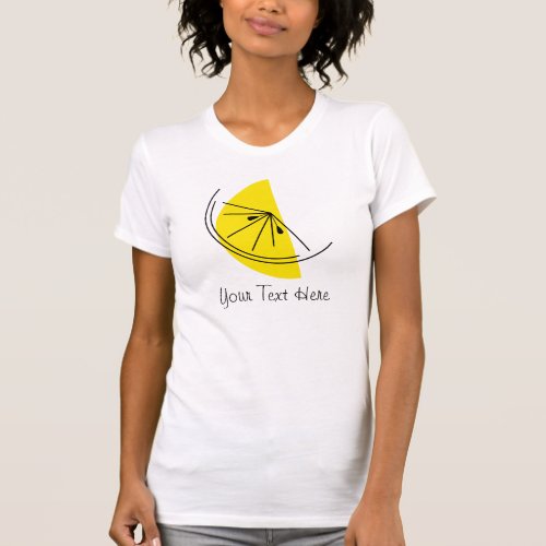 Citrus Lemon Your Text Ladies t_shirt