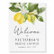 Citrus Lemons Bridal Shower Welcome Sign