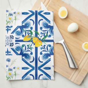Citrus,lemons,mediterranean Kitchen Towel