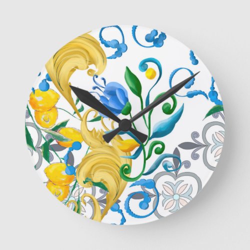 CitruslemonsMediterranean Round Clock