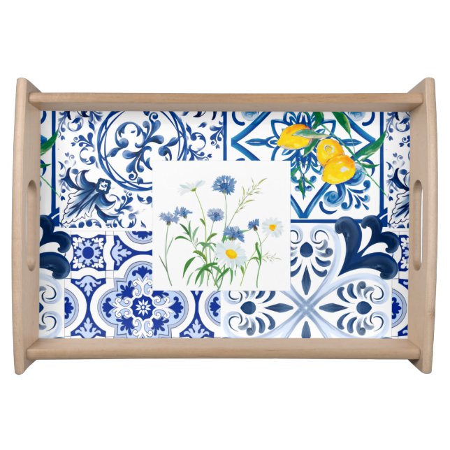 Citrus,lemons,Mediterranean      Serving Tray (Front)
