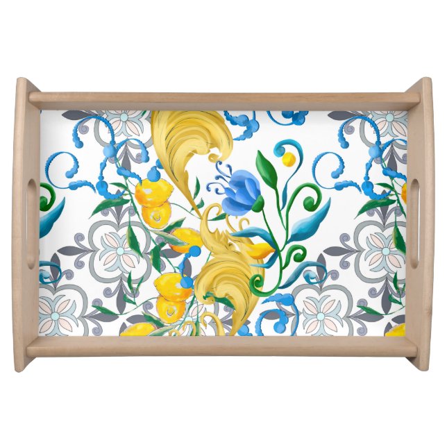 Citrus,lemons,mediterranean   serving tray (Front)