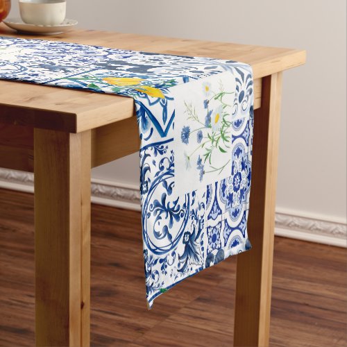 Citruslemonsmediterranean       short table runner