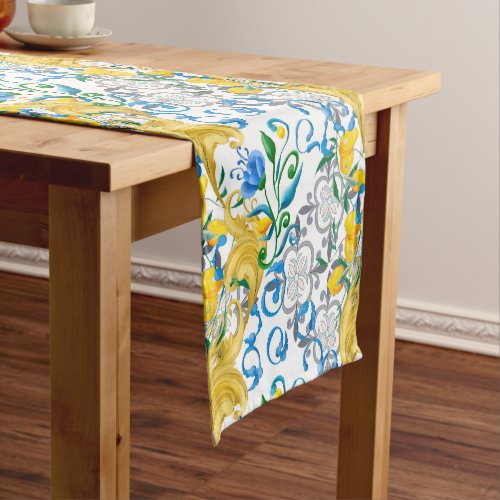 Citruslemonsmediterranean     short table runner