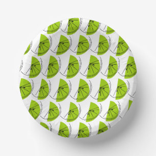 Citrus Lime Multi Paper Bowls