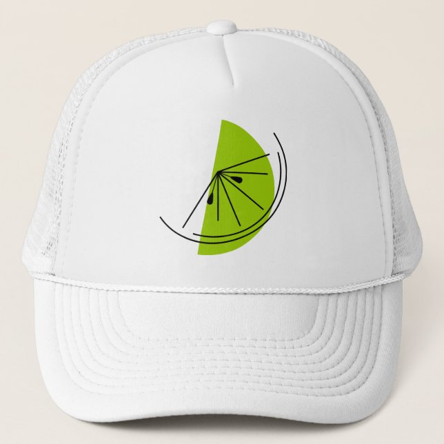 Citrus Lime trucker hat (Front)