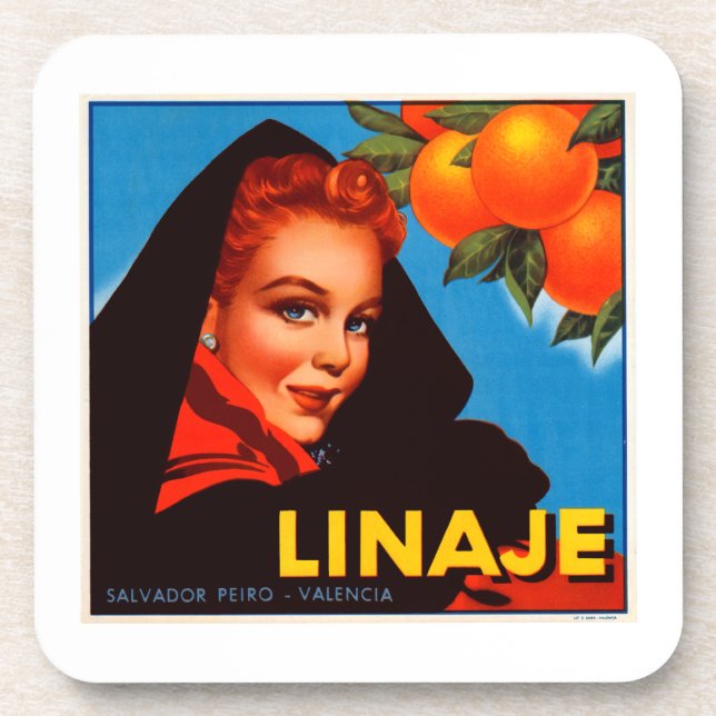 Citrus lineage beverage coaster (Front)