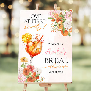 Citrus Love at First Spritz Bridal Shower Welcome Foam Board