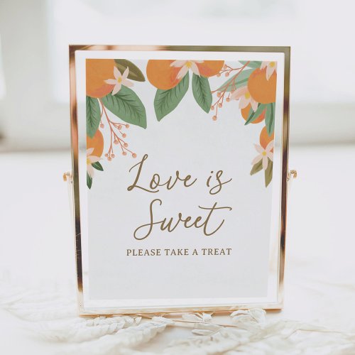 Citrus Love is Sweet Bridal Shower Sign