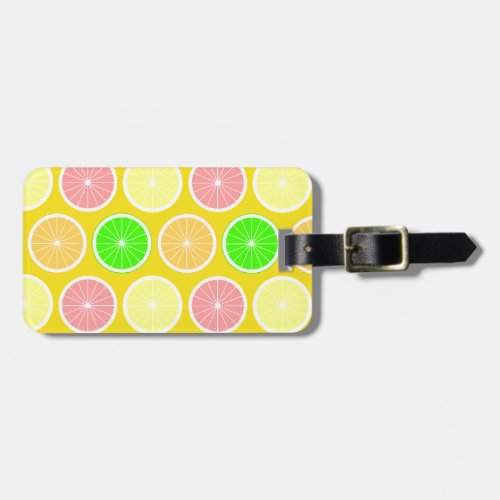 Citrus Luggage Tag