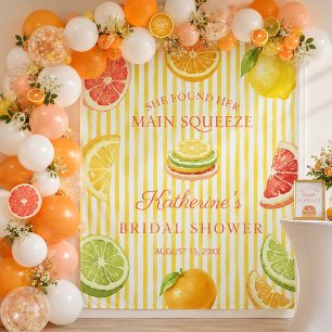 Citrus Main Squeeze Bridal Shower Backdrop